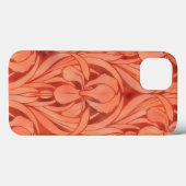 Art Deco Style Telefoonhoes in Sinaasappel Case-Mate iPhone Case (Achterkant (horizontaal))