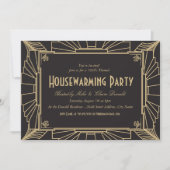 Art Deco Style, Uitnodiging voor opwarming van de (Voorkant)