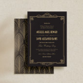 Art Deco Style Wedding Uitnodiging
