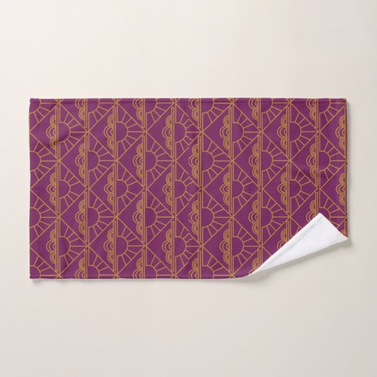 Art Deco Sunrise Bad Handdoek (Handdoek)
