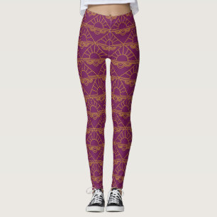 Art Deco Sunrise Leggings