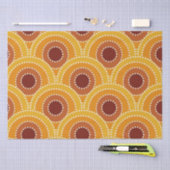 Art Deco Sunrise Retro patroon Tissuepapier (Craft)