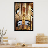 Art Deco Sunset Poster (Keuken)
