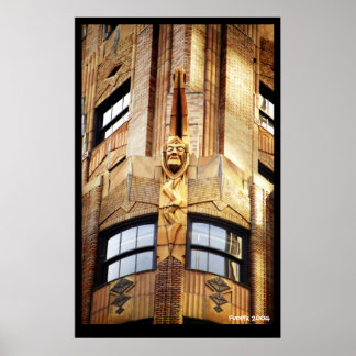 Art Deco Sunset Poster