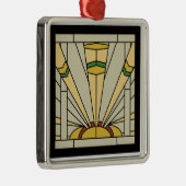 Art Deco Sunshine Metalen Ornament (Rechts)