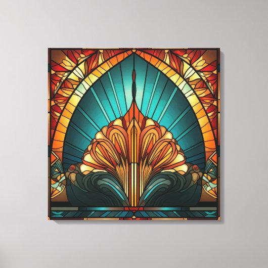 Art déco sur toile (Recto)