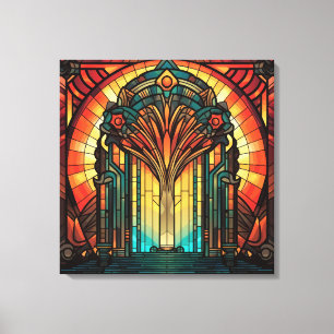 Art déco sur toile