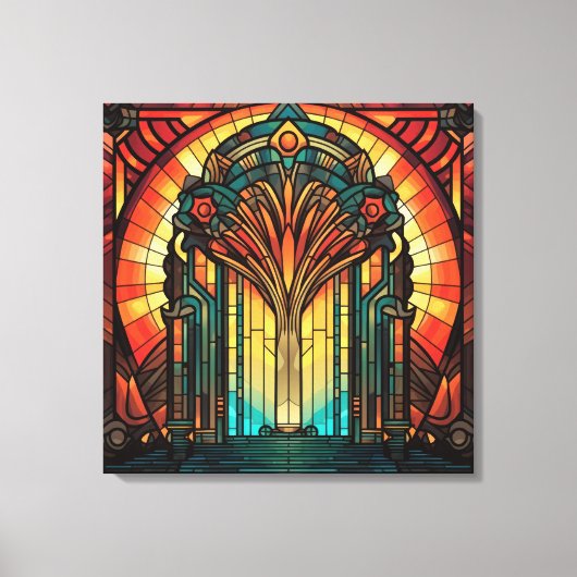 Art déco sur toile (Recto)