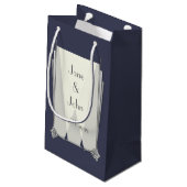 Art déco swanky en sac cadeau bleu (Dos Angle)