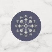 Art déco swanky en table bleue Confetti (Petit recto)