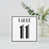 Art Deco Tafel Nummer 11 Kaart (Staand voorkant)