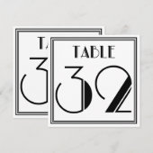 Art Deco Tafel Nummer 32 Kaart (Voorkant / Achterkant)