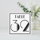 Art Deco Tafel Nummer 32 Kaart (Staand voorkant)
