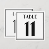 Art Deco Tafelnummer 11 (Voorkant / Achterkant)
