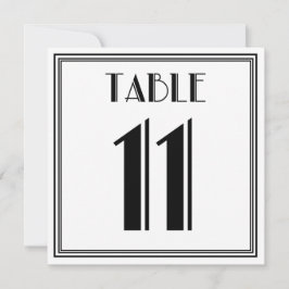 Art Deco Tafelnummer 11