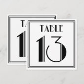 Art Deco Tafelnummer 13 (Voorkant / Achterkant)