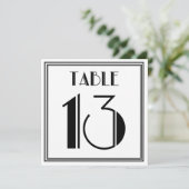 Art Deco Tafelnummer 13 (Staand voorkant)
