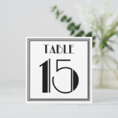 Art Deco Tafelnummer 15 (Staand voorkant)