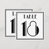 Art Deco Tafelnummer 18 (Voorkant / Achterkant)