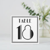 Art Deco Tafelnummer 18 (Staand voorkant)