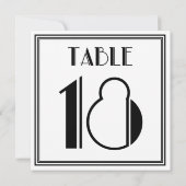 Art Deco Tafelnummer 18 (Achterkant)
