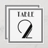 Art Deco Tafelnummer 2 (Voorkant / Achterkant)