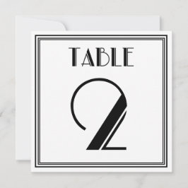 Art Deco Tafelnummer 2