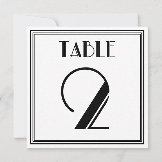 Art Deco Tafelnummer 2 (Voorkant)