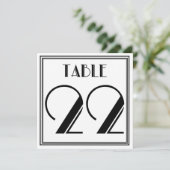 Art Deco Tafelnummer 22 (Staand voorkant)