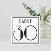Art Deco Tafelnummer 30 (Staand voorkant)