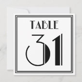 Art Deco Tafelnummer 31 (Achterkant)