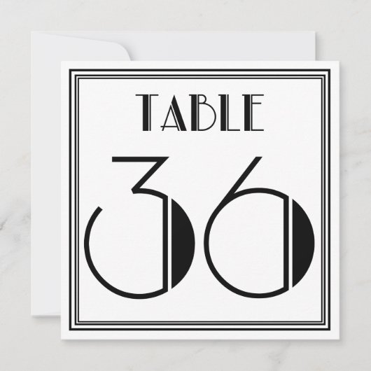 Art Deco Tafelnummer 36 (Voorkant)