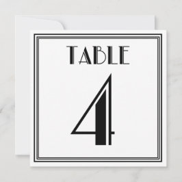 Art Deco Tafelnummer 4