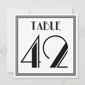 Art Deco Tafelnummer 42 (Achterkant)