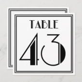 Art Deco Tafelnummer 43 (Voorkant / Achterkant)