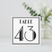 Art Deco Tafelnummer 43 (Staand voorkant)