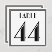 Art Deco Tafelnummer 44 (Voorkant / Achterkant)