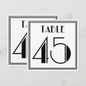 Art Deco Tafelnummer 45 (Voorkant / Achterkant)