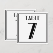 Art Deco Tafelnummer 7 (Voorkant / Achterkant)