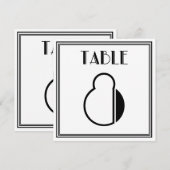 Art Deco Tafelnummer 8 (Voorkant / Achterkant)