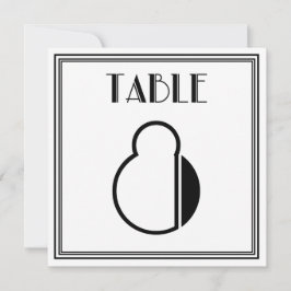 Art Deco Tafelnummer 8