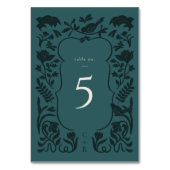 Art Deco Tafelnummer Kaart (Voorkant)