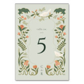 Art Deco Tafelnummer Kaart (Voorkant)