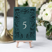 Art Deco Tafelnummer Kaart