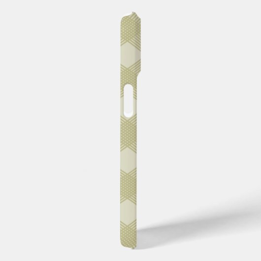 Art Deco Tan Diamonds Circuit Pattern Case-Mate iPhone Case (Achterkant / Rechts)