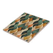 Art Deco Teal & Gold Geometric Pattern (4) Tegeltje (Zijkant)