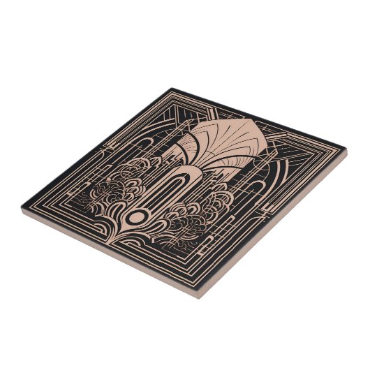 Art Deco Tegeltje (Zijkant)