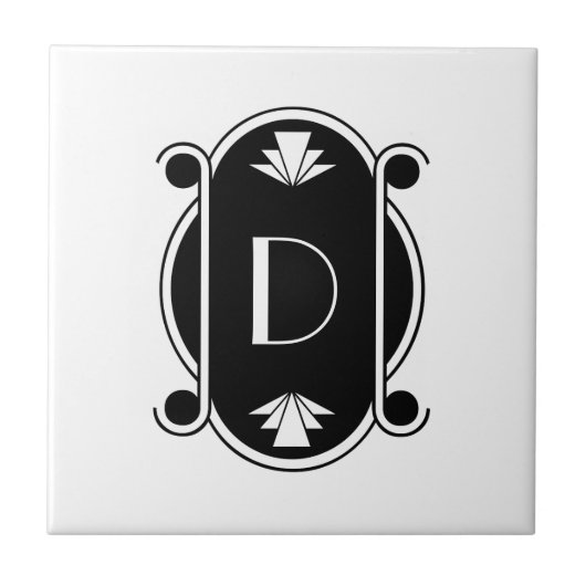 Art Deco Tegeltje (Voorkant)