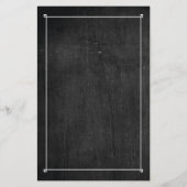 Art Deco-tekst op zwart hout Flyer (Achterkant)