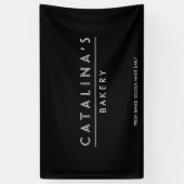 Art Deco Text Bakery, Cafe, Shop Spandoek (Verticaal)